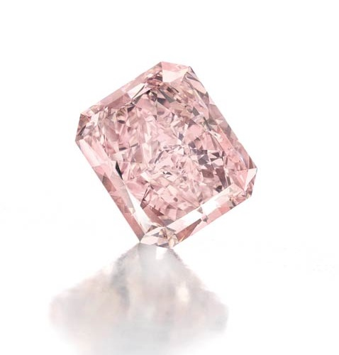 8.77 carat fancy intense pink diamond
