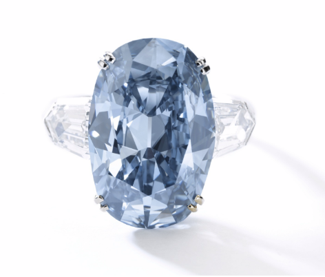7.74 Carat Fancy Deep Blue VVS1 oval shaped diamond